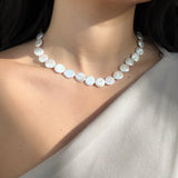 Coin Pearl Necklace