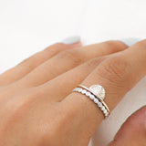 Dotty Band in Sterling Silver